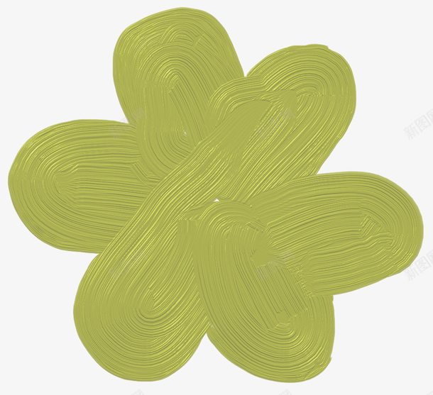 绿色涂鸦花朵png免抠素材_新图网 https://ixintu.com 水彩风 涂鸦花朵 绿色花朵 装饰素材