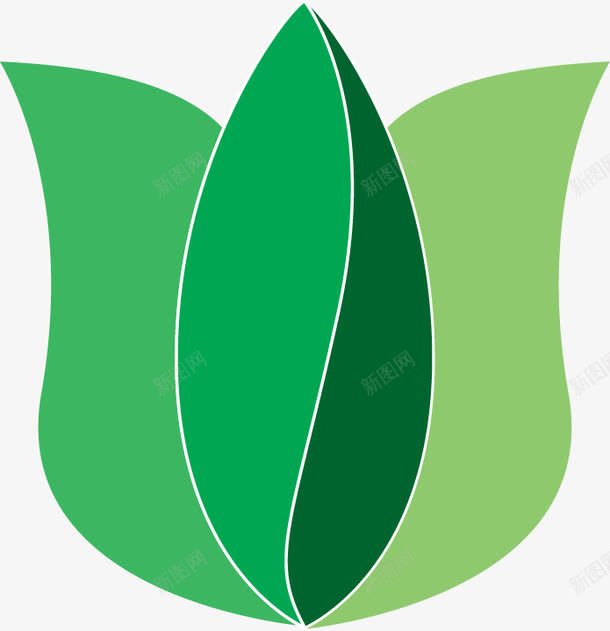 手绘绿色过度树叶图案png免抠素材_新图网 https://ixintu.com 图案 手绘 树叶 绿色 过度