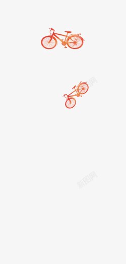 自行车单车红色素材
