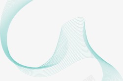 绿色线条花纹素材