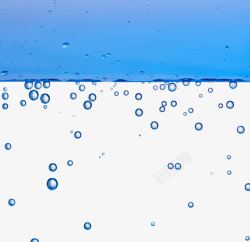 蓝色水气泡素材