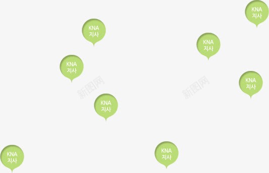 手绘绿色卡通漂浮装饰气泡png免抠素材_新图网 https://ixintu.com 卡通 气泡 漂浮 绿色 装饰