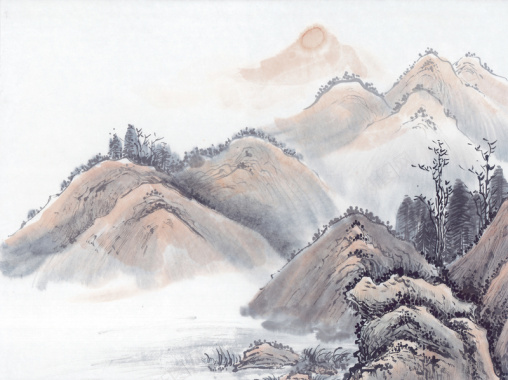 中国风古代画5背景