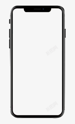 黑色素材安卓手机边框高清图片