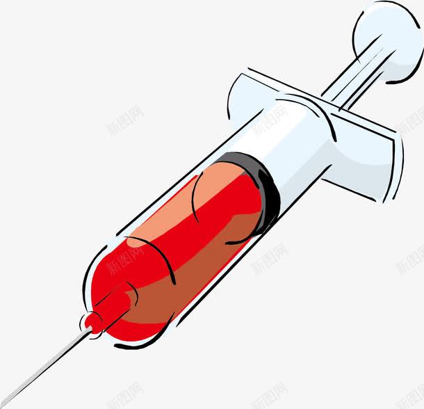 卡通针管png免抠素材_新图网 https://ixintu.com 矢量素材 红色针管 装饰 装饰素材 设计 设计素材 针管PNG透明