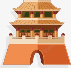 复古宫殿中国素材