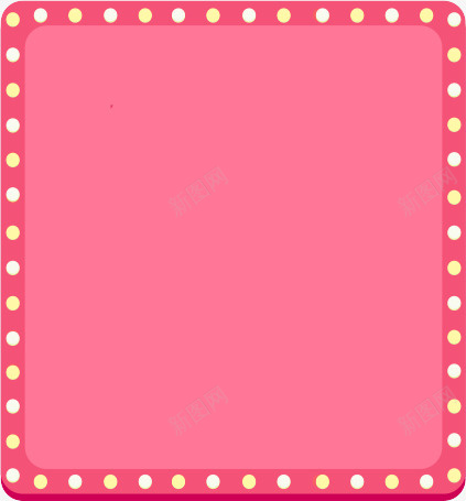 粉色扁平图案psd免抠素材_新图网 https://ixintu.com 光效 几何 扁平 粉色