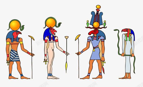 埃及古代人png免抠素材_新图网 https://ixintu.com 人物插画 兽身人面 埃及古代人
