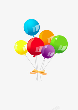 彩色气球氢气球素材