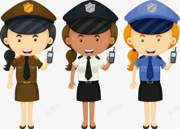穿制服的女警png免抠素材_新图网 https://ixintu.com 制服 女警 女警察 矢量素材 警察服装