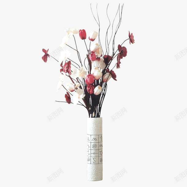 花瓶室内家具装饰png免抠素材_新图网 https://ixintu.com 假花 室内装饰 家居装饰 花瓶