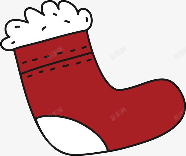 红色卡通圣诞袜png免抠素材_新图网 https://ixintu.com merryChristma merryChristmas 卡通圣诞袜 圣诞节 圣诞袜 矢量png 红色圣诞袜