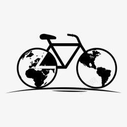 自行车低碳环保素材