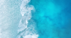蓝色海浪排列小清新蓝色海水大海高清图片