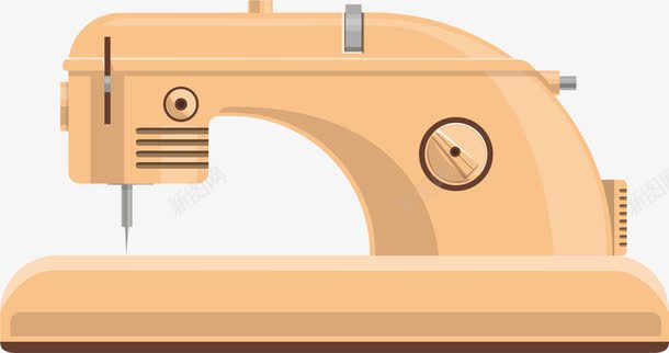 手绘缝纫机png免抠素材_新图网 https://ixintu.com 复古 手绘 老式缝纫机
