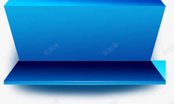 蓝色立体电商标签png免抠素材_新图网 https://ixintu.com 标签 立体 蓝色