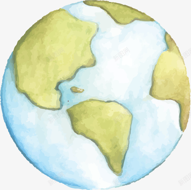 手绘风蓝色的地球矢量图ai免抠素材_新图网 https://ixintu.com 卡通地球 地球 手绘地球 手绘风 矢量png 蓝色地球 矢量图