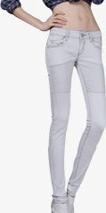 白色做旧款牛仔裤时尚png免抠素材_新图网 https://ixintu.com 时尚 牛仔裤 白色