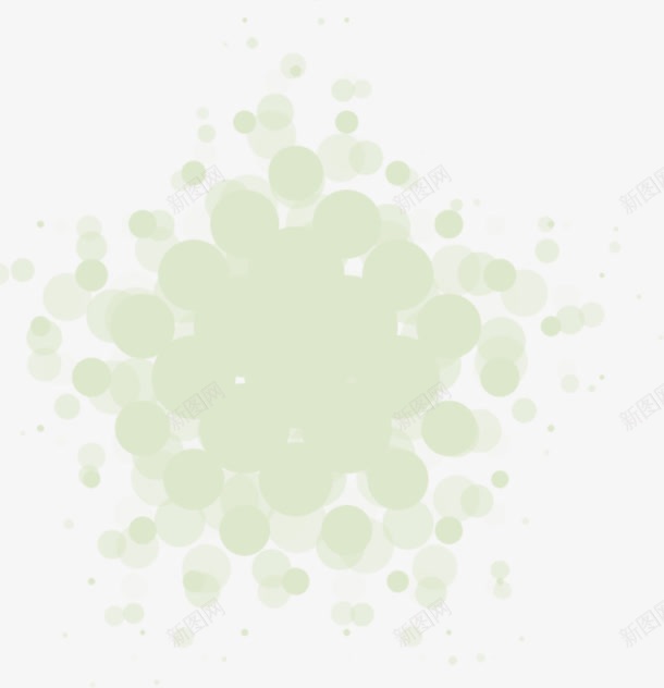 绿色卡通手绘抽象圆形png免抠素材_新图网 https://ixintu.com 卡通 圆形 抽象 绿色