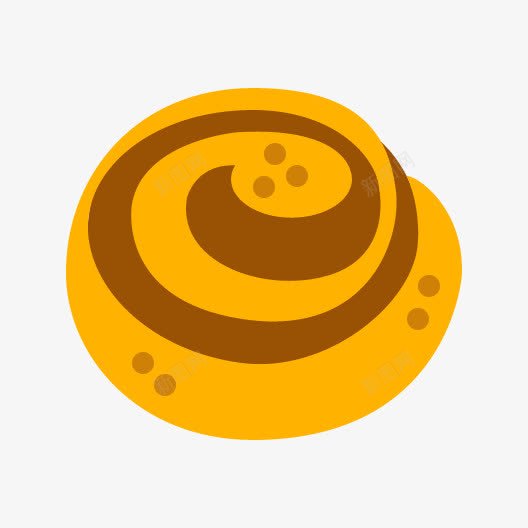 肉桂卷png免抠素材_新图网 https://ixintu.com 玉桂卷 肉桂卷 面包