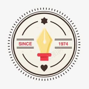 创意钢笔头png免抠素材_新图网 https://ixintu.com SINCE1974 图标 黄色
