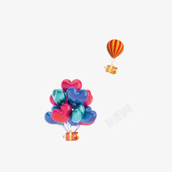 唯美氢气球素材