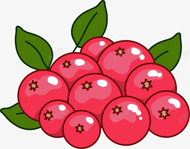 反光红点蔓越莓png免抠素材_新图网 https://ixintu.com 卡通蔓越莓 手绘蔓越莓 水果 红点 蔓越莓