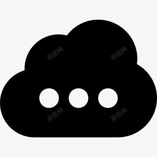 cloud135图标png_新图网 https://ixintu.com 云 省略号