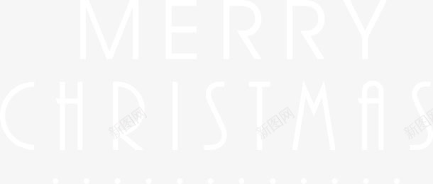 白色线条圣诞节png免抠素材_新图网 https://ixintu.com 创意 圣诞节 白色 线条 英文