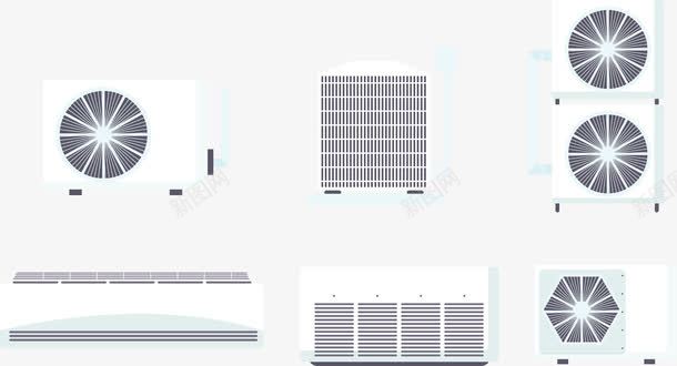 空调矢量图eps免抠素材_新图网 https://ixintu.com 温控 空调 矢量图