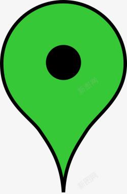绿色坐标绿色的地点坐标图标高清图片