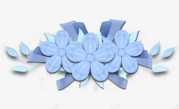 装饰蓝色唯美花朵png免抠素材_新图网 https://ixintu.com png 唯美 花朵 装饰
