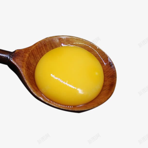 木勺子里的蛋黄png免抠素材_新图网 https://ixintu.com 勺子 木勺 蛋黄 鸡蛋