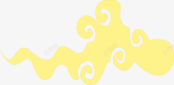 中秋节黄色祥云图标图标