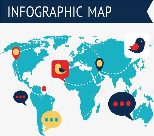 绿色世界地图png免抠素材_新图网 https://ixintu.com 世界地图 分布图 国际化 地图 矢量素材