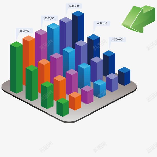 数据比例图png免抠素材_新图网 https://ixintu.com 商业信息图 数据模型 装饰图形