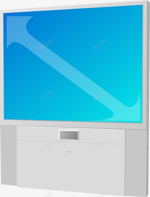 蓝色显示屏png免抠素材_新图网 https://ixintu.com 显示屏 电器 电脑 蓝色