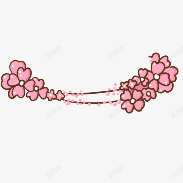 手绘红色花朵装饰图案png免抠素材_新图网 https://ixintu.com 图案 手绘 红色 花朵 装饰