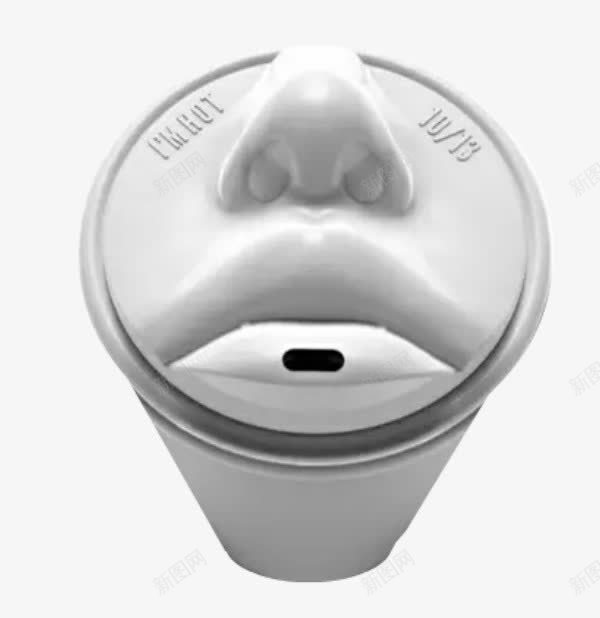人脸咖啡杯盖png免抠素材_新图网 https://ixintu.com 创意设计 单身汪 咖啡 立体人脸