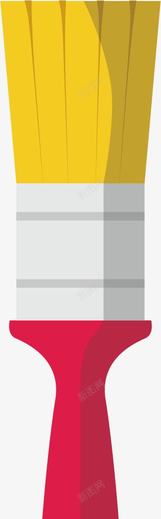 手绘刷子矢量图ai免抠素材_新图网 https://ixintu.com 刷子 工具 手绘 矢量图