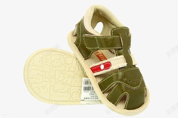 绿色的凉鞋png免抠素材_新图网 https://ixintu.com 产品实物 儿童 凉鞋 布鞋