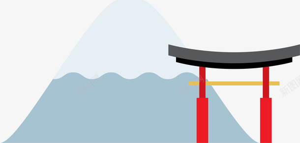 富士山世界地标png免抠素材_新图网 https://ixintu.com 世界地标 世界性地标 世界景点 卡通风格 富士山 美丽的富士山 著名地标