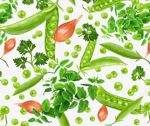 绿色健康食物豌豆png免抠素材_新图网 https://ixintu.com 健康 手绘 植物 蔬菜 豆子 豆荚 豌豆 食物