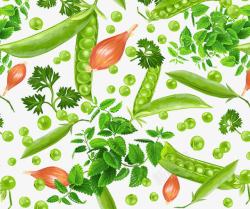 绿色健康食物豌豆素材