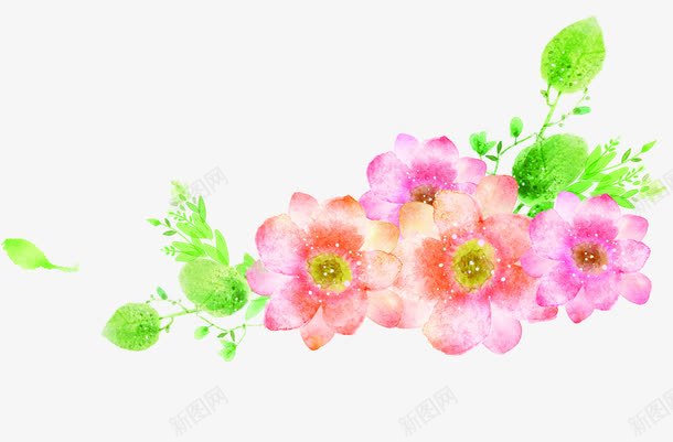 粉色多层夏日花朵png免抠素材_新图网 https://ixintu.com 夏日 粉色 花朵
