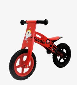 小型便捷儿童自行车黑红炫酷实用两轮车高清图片