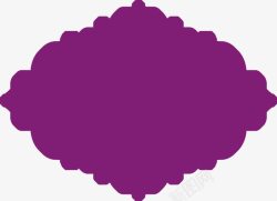 紫色手绘婚礼图标素材