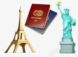 护照旅游素材