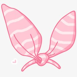 粉色清新蝴蝶结装饰图案素材