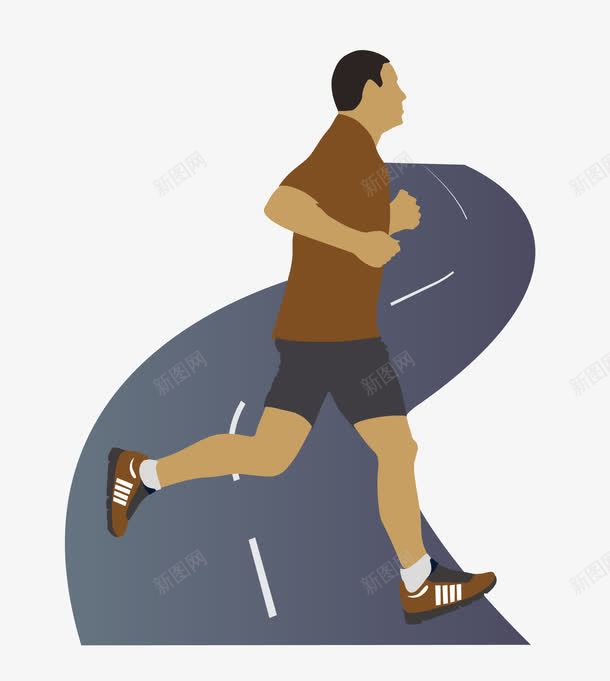 卡通图案跑步的人png免抠素材_新图网 https://ixintu.com 卡通图案 跑步的人 运动人物 运动跑道 运动项目长跑 长跑